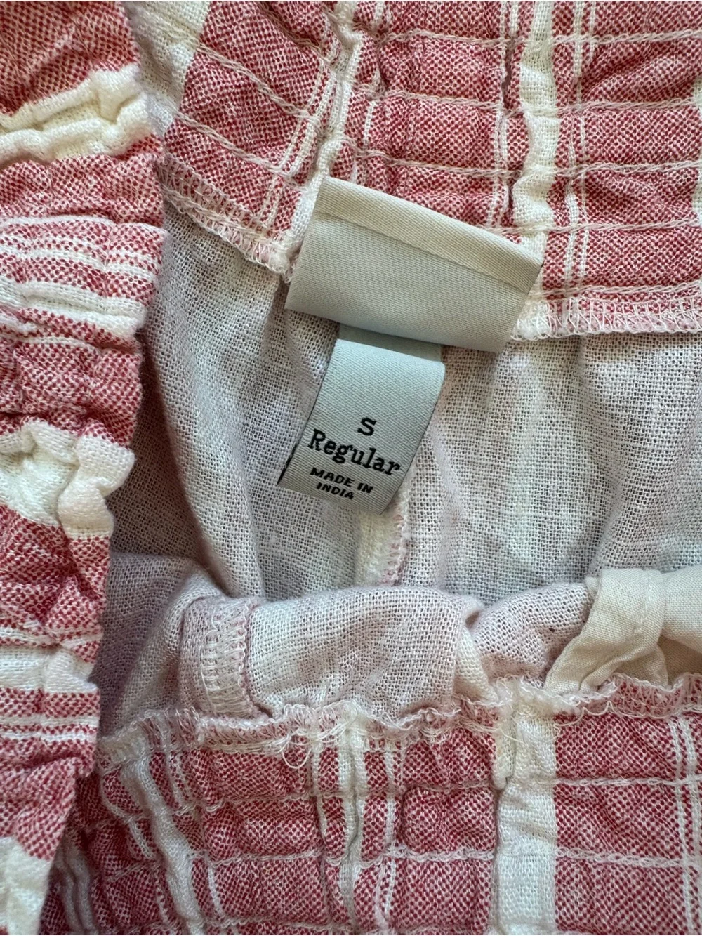 a new day Pink and White Striped Wide Leg Linen Pants Set - Picture 4 of 7